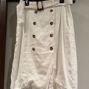 Club Monaco linen midi skirt NWT
